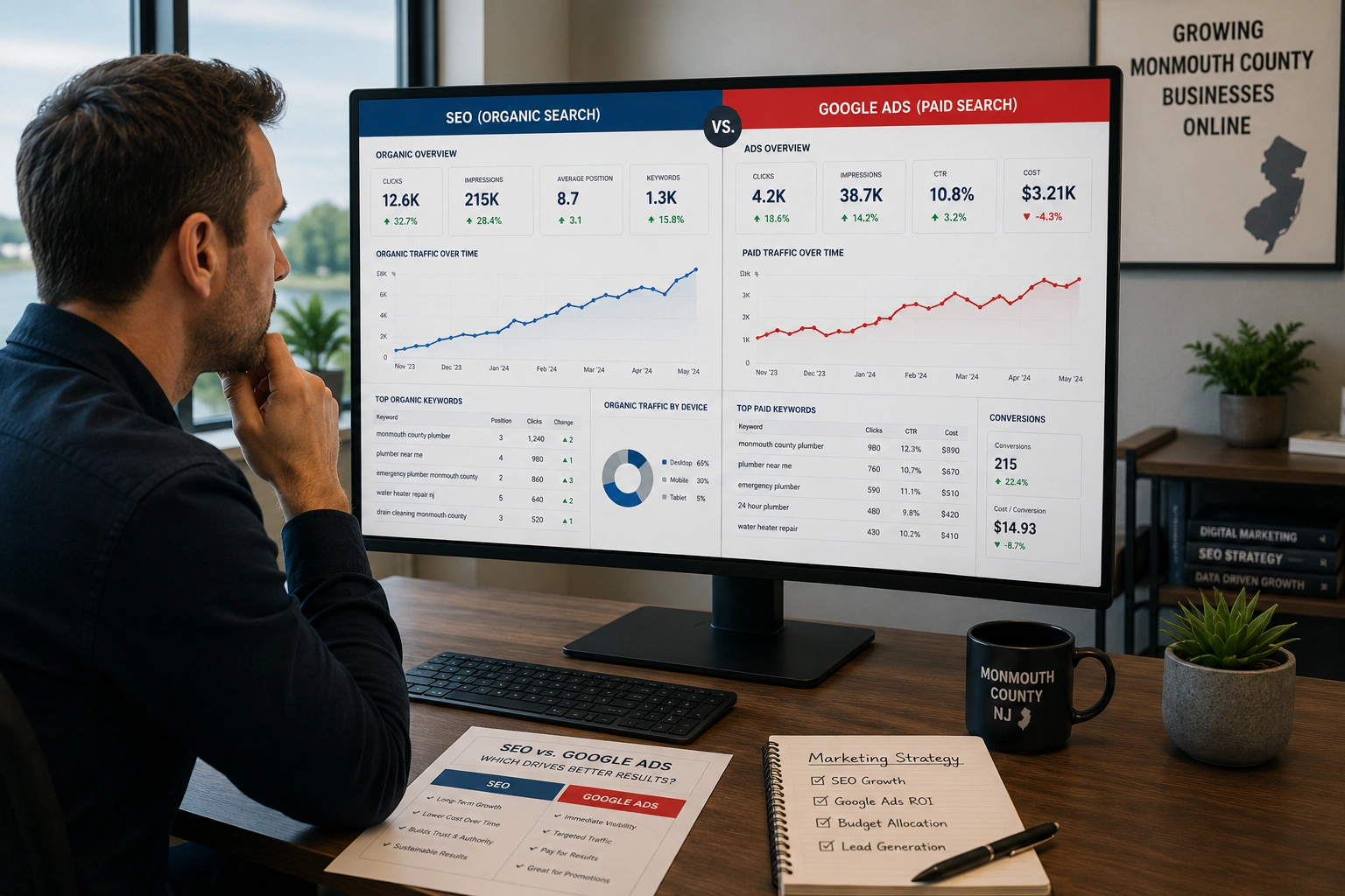 SEO vs Paid Ads What Works Best for Companies in Monmouth County, NJ